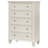 Fraser 5-drawer Bedroom Chest Cream White-320991060