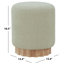 Repose-pieds rond en polyester Willner -1688313879