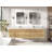 Sonoma Floating Teak 84'' Double Bathroom Vanity with Quartz Top