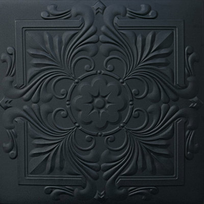 Victorian 1.6 ft. x 1.6 ft. Polystyrene Glue-up Ceiling Tile