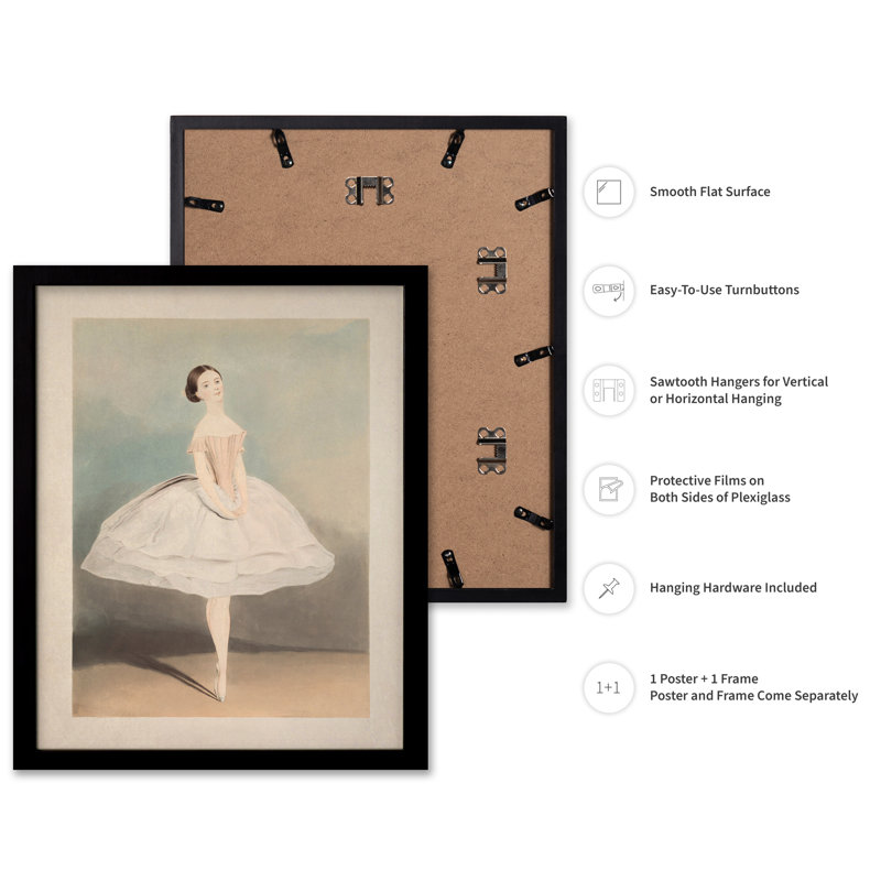 A.G. Turner - Miss Clara Webster, Black Framed, Poster, 16"H x 20"W