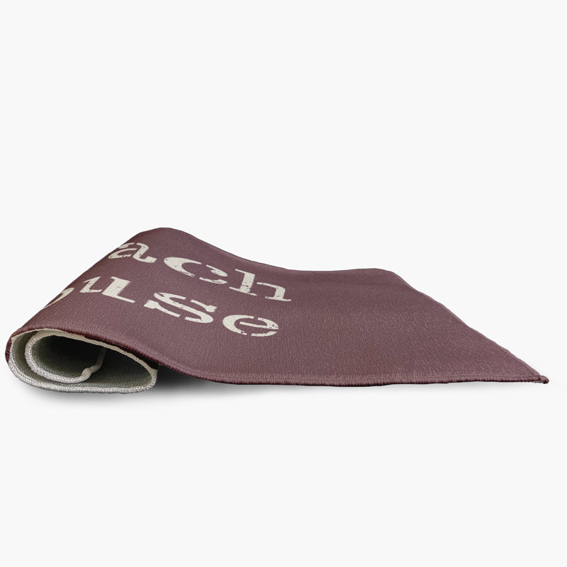 Tapis intérieur / extérieur mauve foncé Markleysburg, Rectangle 4 pi x 6 pi