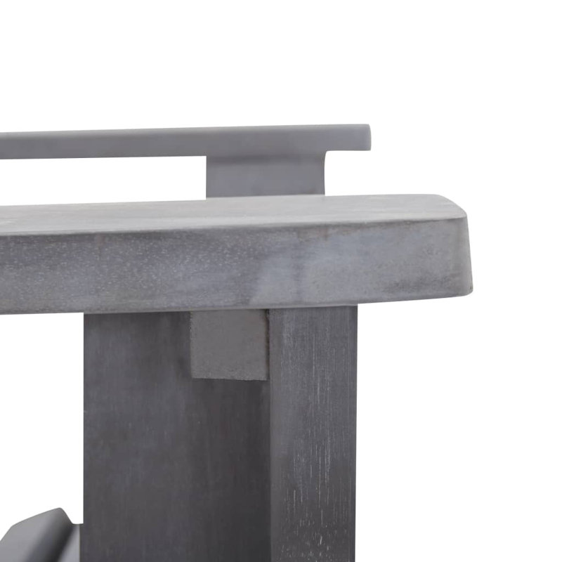 Tehya Acacia Outdoor Adirondack Chair, Grey