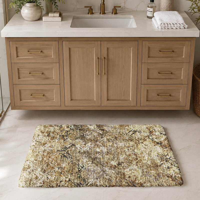 Tapis à poils longs Dream Shag Diamond de qualité supérieure, lavable à la machine, Beige, 2'6" x 3'10"