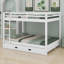 Wood Bunk Bed With Ladder And Trundle-676337623