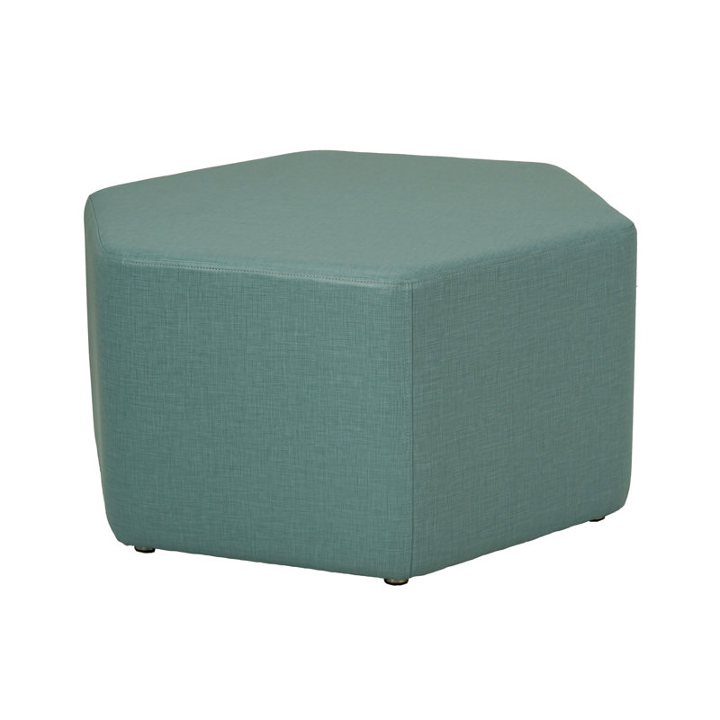 Repose-pieds hexagonal rembourré Pro Series 18 po de hauteur, Aqua