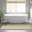 Tapis pour salle de bain 100% coton réversible 100% coton 24 x 60 po avec velours moyen 0,5 po et aspect dense 1 pièce 0,5