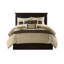Édredon 7 pièces en faux suède, taille très grand, motif naturel, 2 taies décoratives, 3 coussins, jupe de lit lavable en daim, aspect transitionnel, texture douce, détails de broderie,