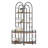 Brown 4 Corner Cabinet For Bathroom, Functional Storage Solution Shelving System With Metal Frame, And