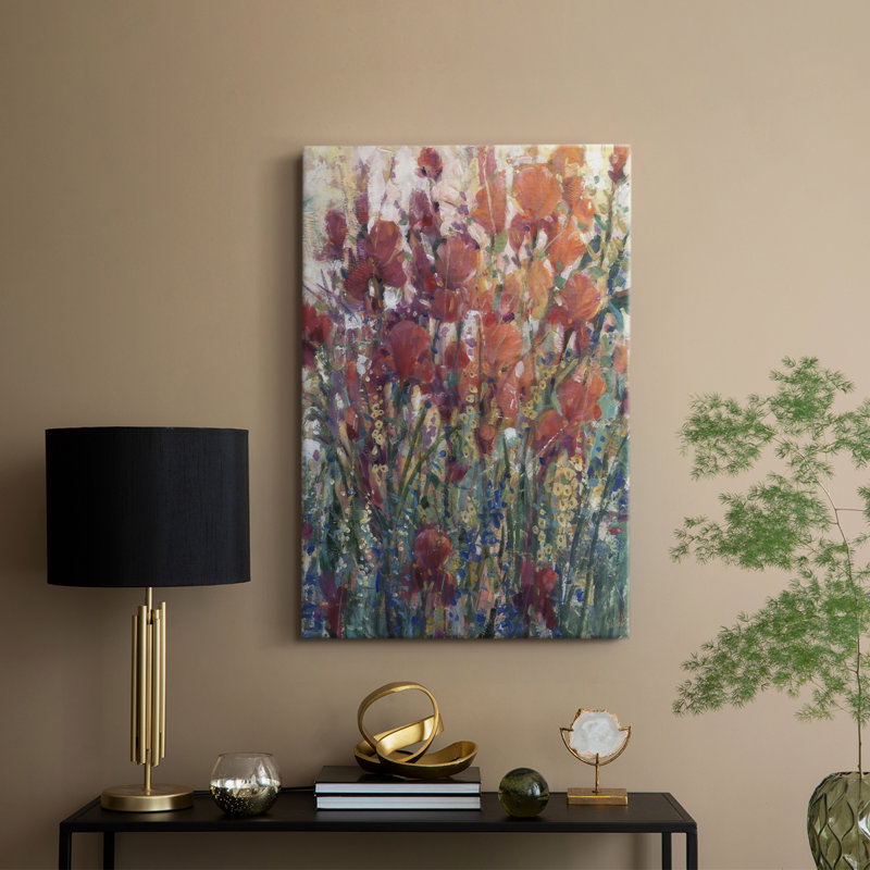 Fleurs ensoleillées II - galerie Cavas personnalisée, H 18 po x l 12 po
