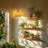 15ft 1-Light Boho Pendant Light Natural Rattan Single Light with Hemp Rope Switch  for Farmhouse Living Room