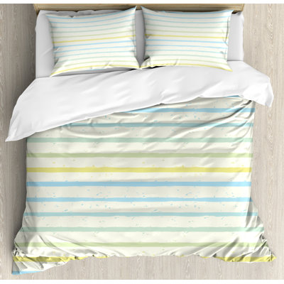 Striped Farmhouse / Country Striped Duvet Cover