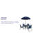 Amlie 6-Piece Rippled Glass Outdoor Patio Table Set with Folding Chairs by Flash Furniture-349804258