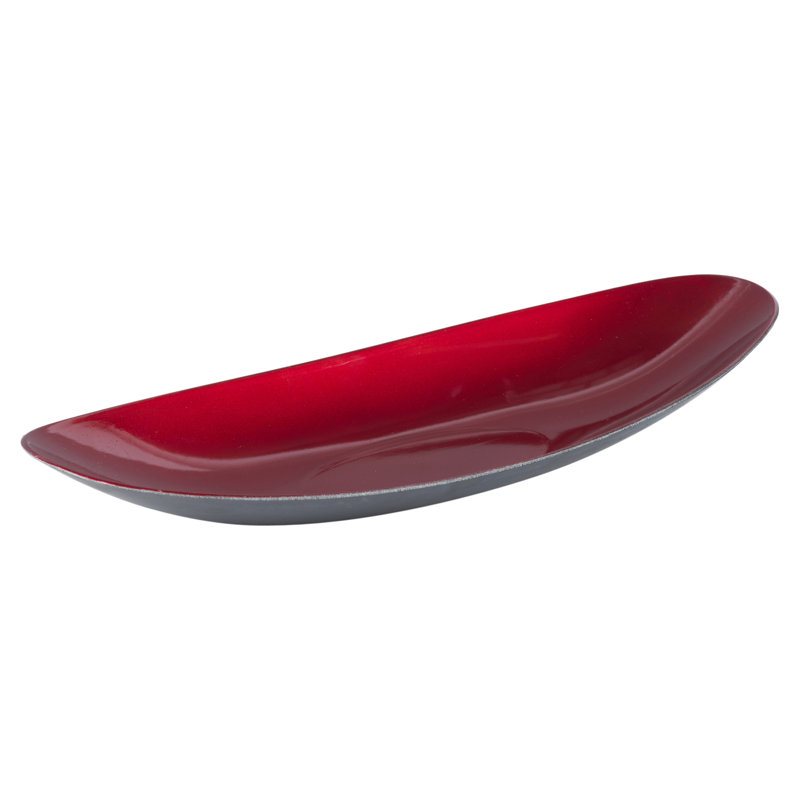 Serenity Melamine Tray, 4cm H x 40cm W x 17cm D, Red