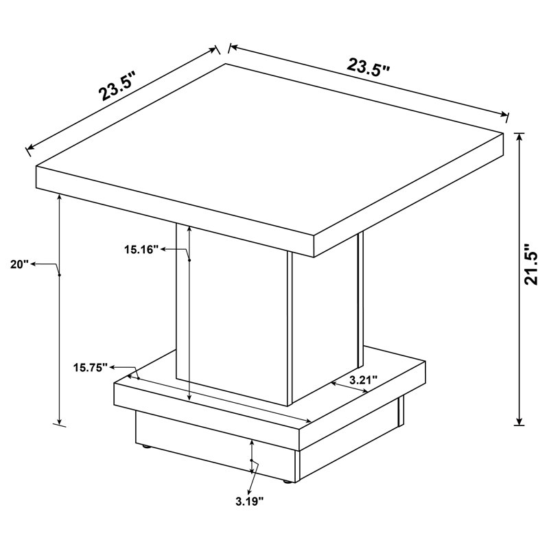 Modern Minimalist End Table