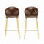 Tabouret de bar en similicuir Kira