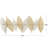 Metal Metallic Leaf Gold Wall Decor with Silver Accents