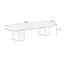Banc rembourré blanc-587600083