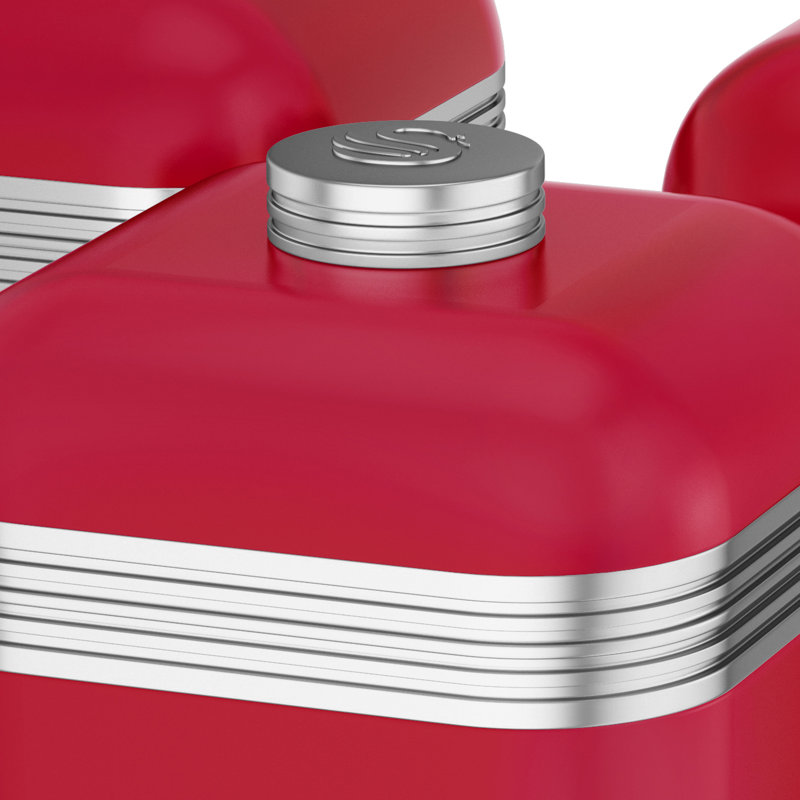Ensemble de 3 pots Swan - bleu, Rouge