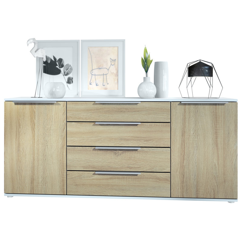 Adans 166.5cm Sideboard, Rough-cut Oak