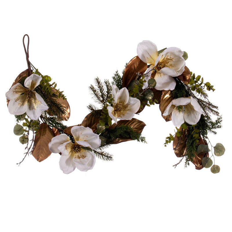60'' in. Faux Magnolia Garland
