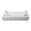 Canapé de 100 po à 3 places à assise profonde, canapé-lit Comfy à assise profonde, causeuse surdimensionnée avec coussins pour le salon, la chambre à coucher, le bureau, sans assemblage requis, blanc-129059783