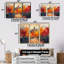 - Ensemble de salon d'art mural Chateaus-107164001-107164004