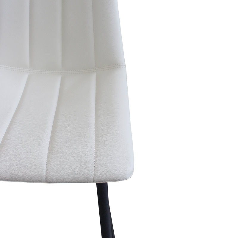 Tabouret de bar et de comptoir Finnigan, Tabouret de bar (siège d'une hauteur de 30 po), Ivoire / similicuir