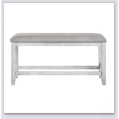 Banc de salle à manger moderne avec siège rembourré et structure en bois robuste pour une assise confortable