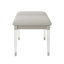 Banc rembourré avec pieds en acrylique Boucle