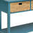 Teal Finish Console Table