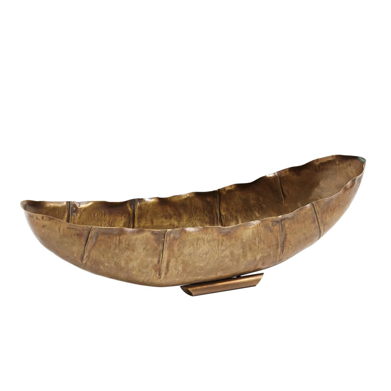 Bol Larkin - laiton antique, H 7 po x l 26,63 po x P 8 po