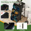 Commode à 4 tiroirs pour chambre à coucher or mappemonde abstraite en marbre bleu et or