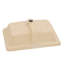Lavabo de salle de bain encastré en céramique blanc 21 po x 13 po, conception élégante et généreuse, fonction rectangulaire de trop-plein, conception pratique