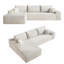 Canapé modulaire en L de Boneless-6052822