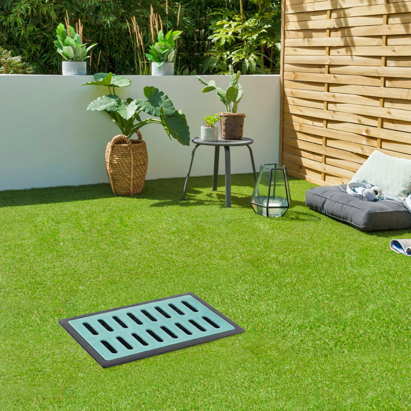 Large Catch Basin With Grate For Yard Drainage