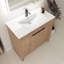 Ensemble de meuble-lavabo autoportant à simple cuve 36 po avec plateau en céramique Jarran
