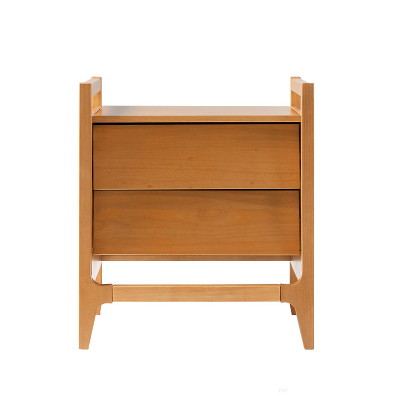 Angle Face Solid Wood Nightstand