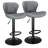 Bar Stools Set Of 2, Adjustable Pu Leather Swivel Barstools,counter Stools With Back And Footrest,counter Height Barstools For Bar, Kitchen,dining,entertainment Center,dark Grey-1685749076-1685749078