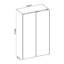 2 Door Manifactured Wood Wardrobe