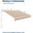 Retractable Waterproof Patio Awning 12x10FT – Heavy-Duty Outdoor Sun Shade Canopy with Manual Crank, Durable Aluminum Frame & 280g/M² Polyester – Ideal for Garden, Deck, Porch, or Balcony-126123499