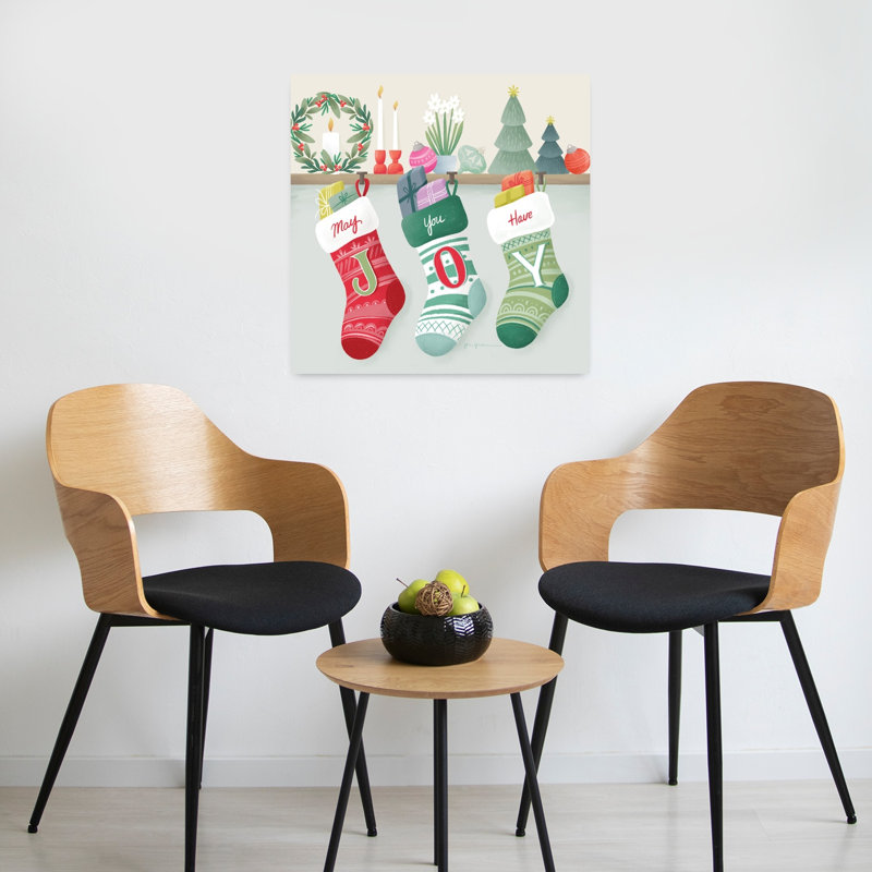 Art contemporain de Noël avec bougies, H 24 po x l 24 po