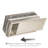 Brushed Nickel Tissue Box Cover