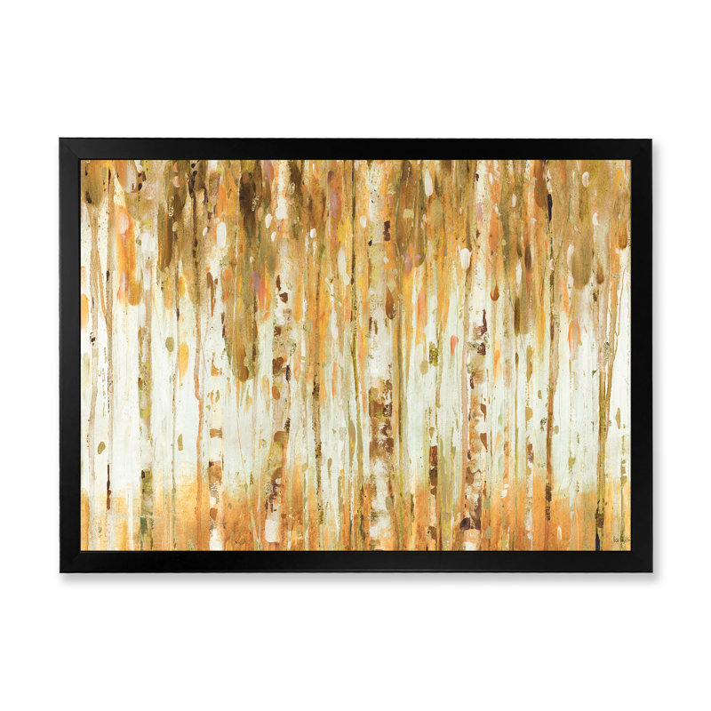 «The Forest I Fall Crop», reproduction d'art sur toile, H 36 po x l 46 po x P 1,5 po, Cadre noir