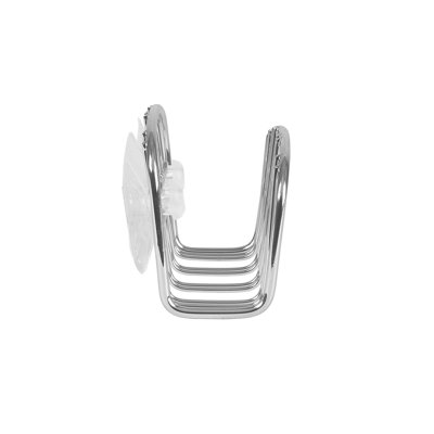 Spectrum Contempo Suction Cup Sponge Holder for Kitchen Sink, Chrome