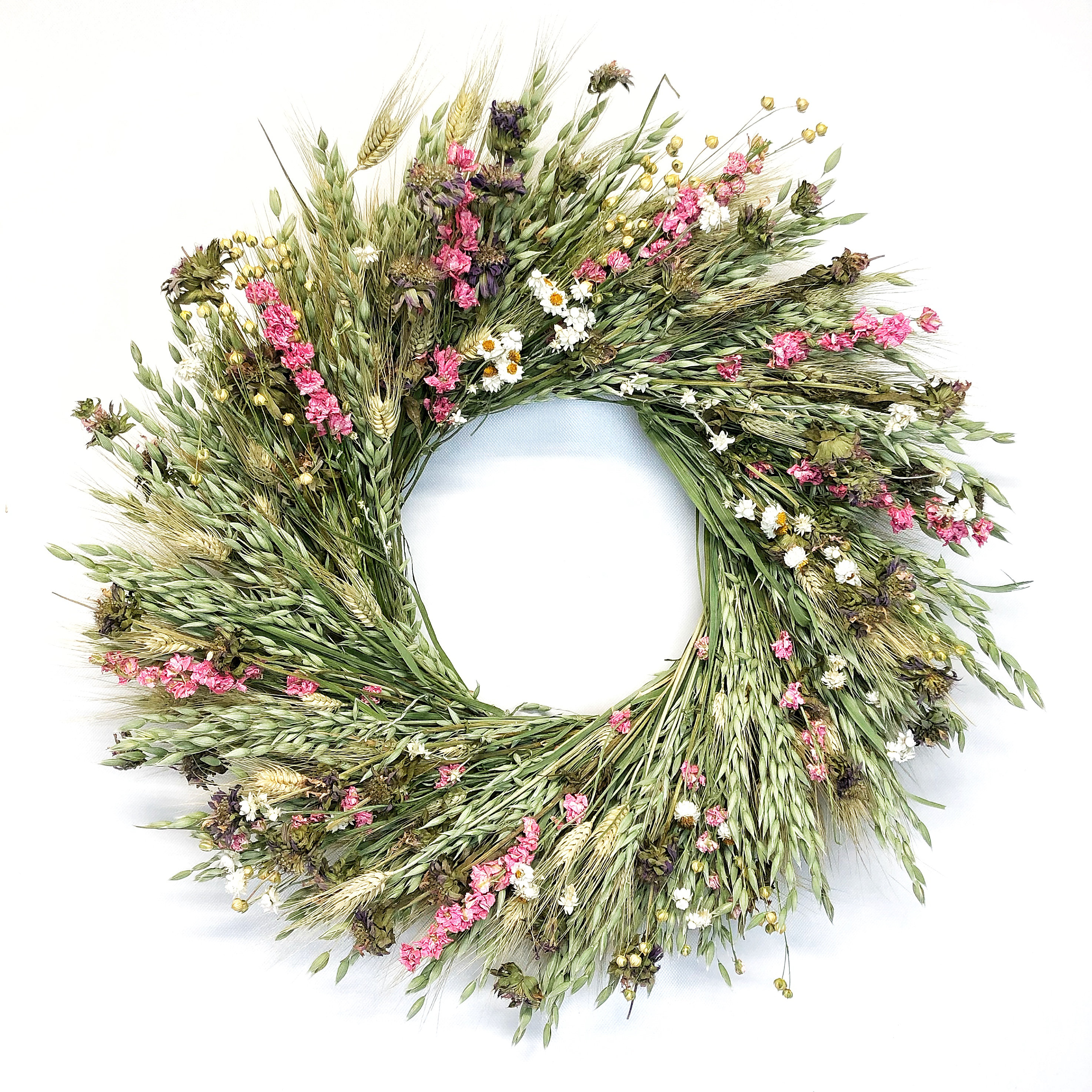 Primrue Dried Morningside Floral Wreath | Wayfair