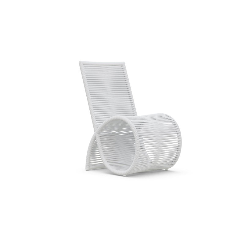 Wave Dining Chair, Matte White/White Mist