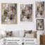 Abstrait chagrin orageux gris et beige - peinture abstraite murale, salon-1758566140-1758566130