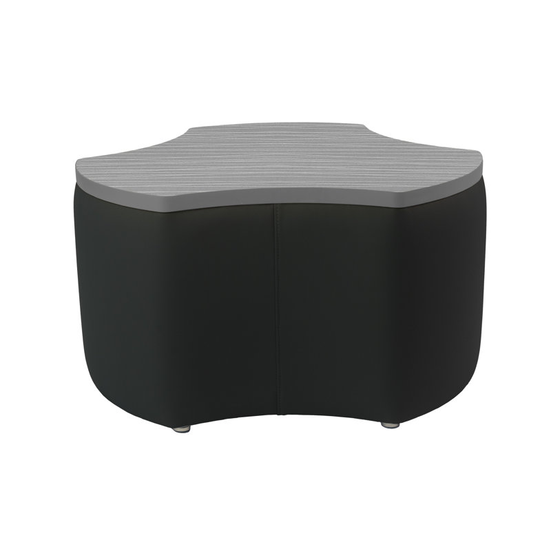 Table de repose-pieds revêtue Pro Series de 18 po de hauteur, Noir/gris