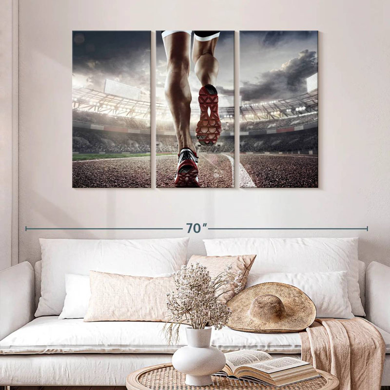 Sireci Running Athlete, 32" H x 50" W